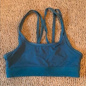 strappy yoga bra by lorna jane